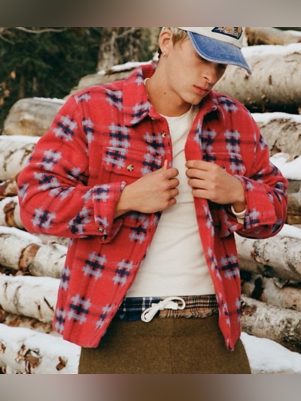 Urban Outfitters BDG Cabin Plaid Overshirt Jacket Sz Sm